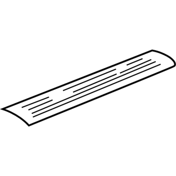 GM 10390378 Plate Asm-Rear Side Door Sill Trim *Pewter R