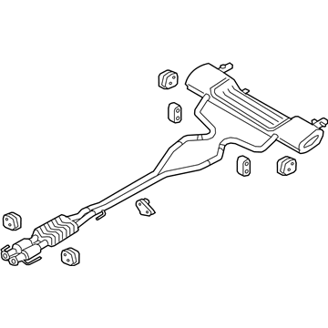 Ford GD9Z-5F250-A Muffler & Pipe