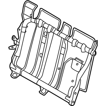 Nissan 89601-1JA0D Frame Assy-D Seat Back, RH