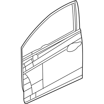 Honda 67010-TR6-C80ZZ Panel, R. FR. Door (DOT)