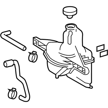 Lexus 16470-38101 Reserve Tank Assembly, R