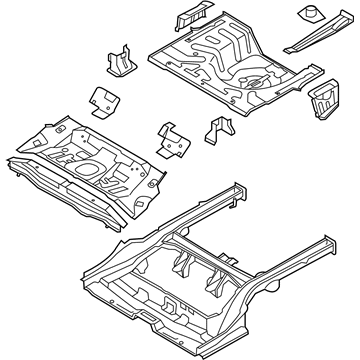 Kia 655001M210 Panel Complete-Rear Floor