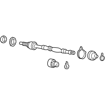 Hyundai 49500-25311 Shaft Assembly-Drive, RH