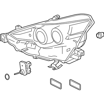 Lexus 81145-53751 Headlamp Unit With Gas, Right