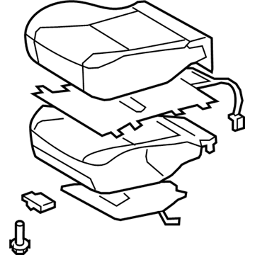 Toyota 71002-02Y11-E0 Cushion Assembly