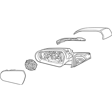 Hyundai 87610-K9030 Mirror Assembly-Outside RR View, LH