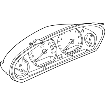 BMW 62-11-7-893-284 Instrument Cluster Speedometer