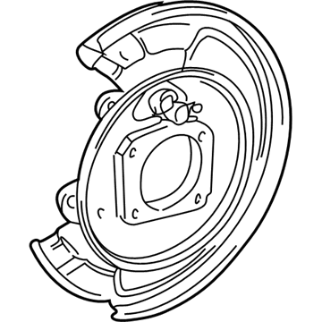 GM 88971184 Plate, Rear Brake Backing