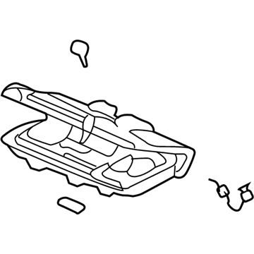 Honda 77299-SDN-A71ZB Holder, Center *NH633L* (UW CARBON)