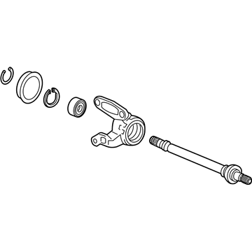 Honda 44500-TVC-A00 Shaft Assembly, Half (Mt)