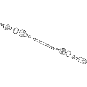 Honda 44305-TVA-A91 Driveshaft Assembly, Passenger Side