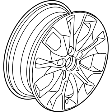 Honda 42700-T0A-A82 Wheel, Disk Al 17X
