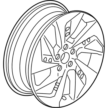 Honda 42700-T1W-A91 Wheel, Disk Al 18X