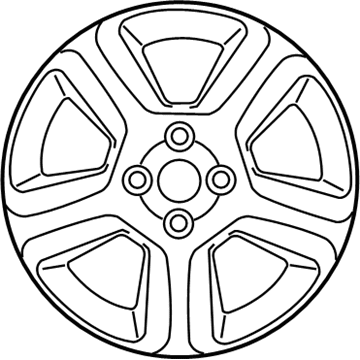 Nissan 40300-ZX01B Aluminum Wheel (17X7.5)