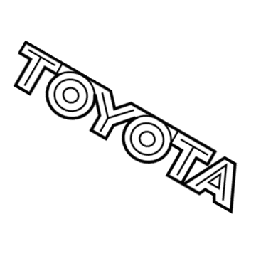 Toyota 75447-AA040 Nameplate