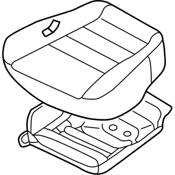 Nissan 87350-9E401 Cushion Assy-Front Seat