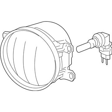 Lexus 81210-06071 Lamp Assembly, Fog, RH