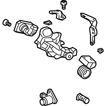 Honda 06350-SCV-A01ZA Cylinder Set, Key *NH167L* (GRAPHITE BLACK)
