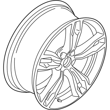 BMW 36-10-7-849-120 Disc Wheel, Light Alloy, Orbitgrey