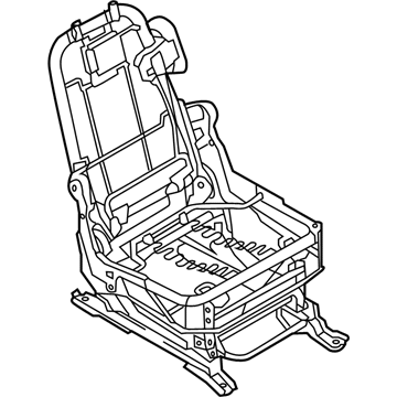 Nissan 88314-1JA1C Frame & Ajuster Assy-Cushion, Rear Seat