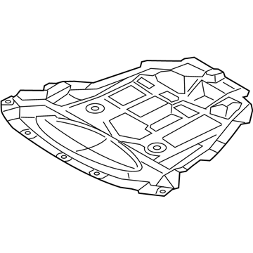 Nissan 75892-3NA0A Cover - Engine, Lower