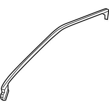 Lexus 67864-50030 Weatherstrip, Front Door, Upper, LH