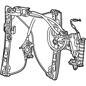 Mopar 68170372AA Front Door Window Regulator Right