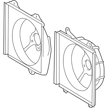 Toyota 16711-28180 Fan Shroud