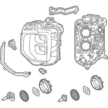 Hyundai 92102-S8010 Headlamp Assembly, Right