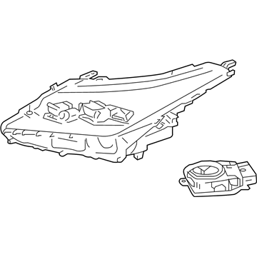 Lexus 81150-0E280 Headlamp Assembly, Left