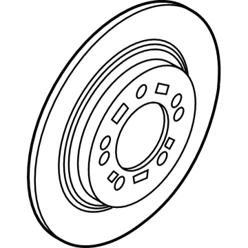 Kia 584113V500 Disc-Rear Brake