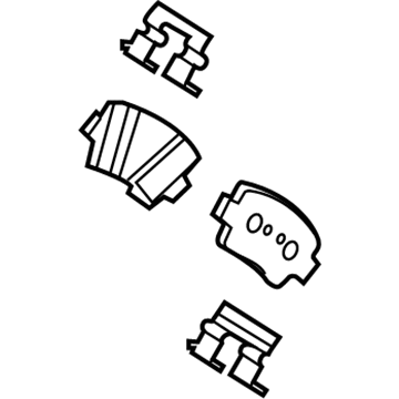 Hyundai 58302-E6A50 Rear Disc Brake Pad Kit