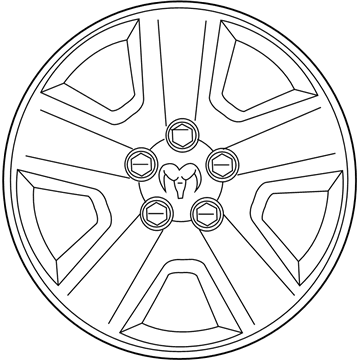 Mopar 5105021AC Wheel Cover