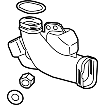 Honda 17253-RX0-A00 Tube Assembly B, Air Inlet