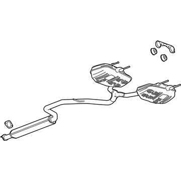GM 23412412 Muffler & Pipe