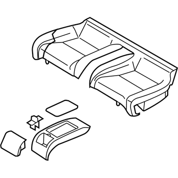 Infiniti 88300-AC80A Cushion Assembly Rear Seat