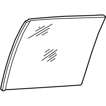 GM 15989988 Window, Rear Side Door