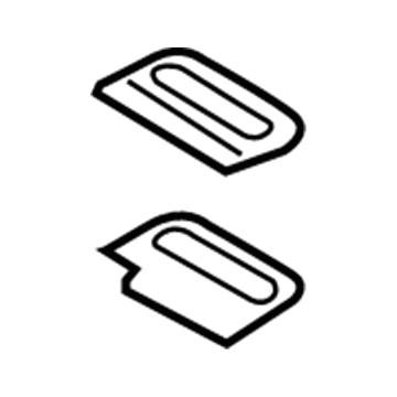 BMW 51-47-7-400-251 SET, HANDLE RECESS PLATES