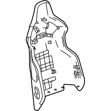 GM 84112052 Seat Back Panel