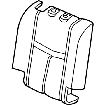 Nissan 88661-4BH2A Pad Assembly-Back, 2ND Seat LH