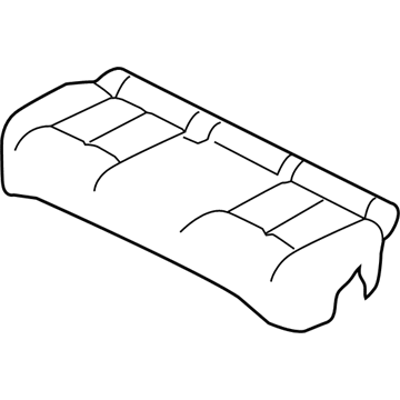 Nissan 88320-4BJ1A Trim Assy-Cushion, Rear Seat