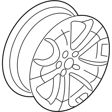 Acura 42700-STK-A82 Disk, Aluminum Wheel (18X7 1/2J) (TPMS) (Enkei)