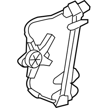 Honda 72750-SJC-A01 Regulator Assembly, Left Rear Door Power