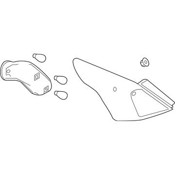 Nissan 26555-3AN0A Lamp Assembly-Rear Combination, LH