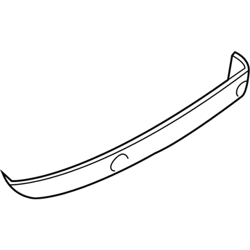 BMW 51-12-8-258-711 Bumper Trim Panel, Rear Bottom Primed