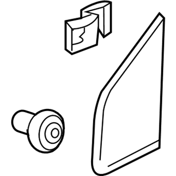Honda 75490-TK6-A01 Garnish Assy., R. FR. Corner Pillar