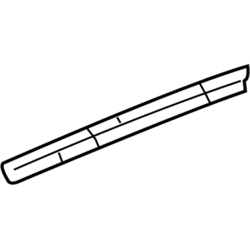 GM 20835978 Weatherstrip-Rear Side Door Lower Auxiliary
