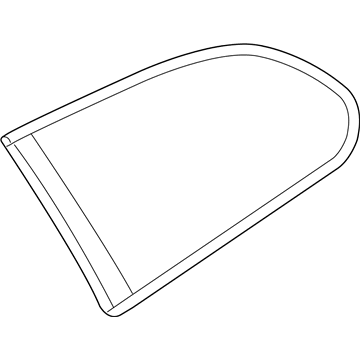 BMW 51-37-7-163-601 Green Side Window With Left Gasket