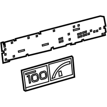 Toyota 83862-47P40 Plate, Combination M