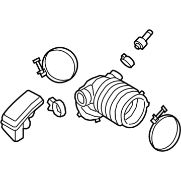 Hyundai 28140-J9900 HOSE ASSY-AIR INTAKE, RH